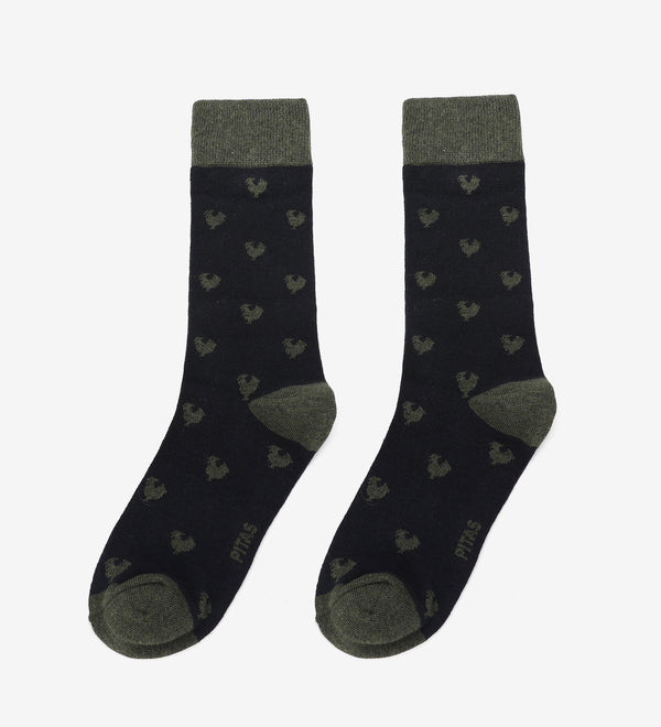 CALCETINES HOMBRE LOGO MARINO | VERDE