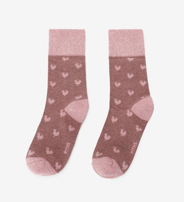 CALCETINES MUJER LOGO ROSA