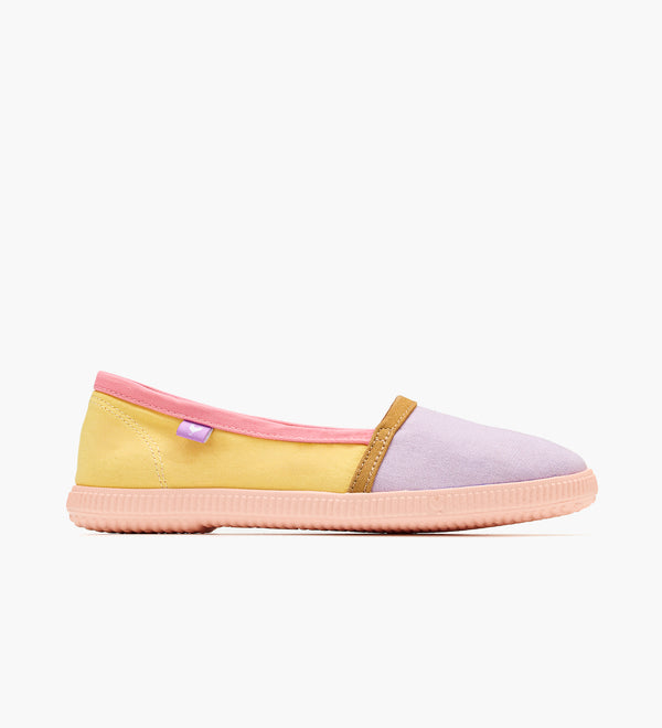 Mocassins D'Été SIRMIONE Pitas Femme – Chaussures Bateau Slip-on En Coton Et Cuir Suédé Ultra Légères Et Confortables