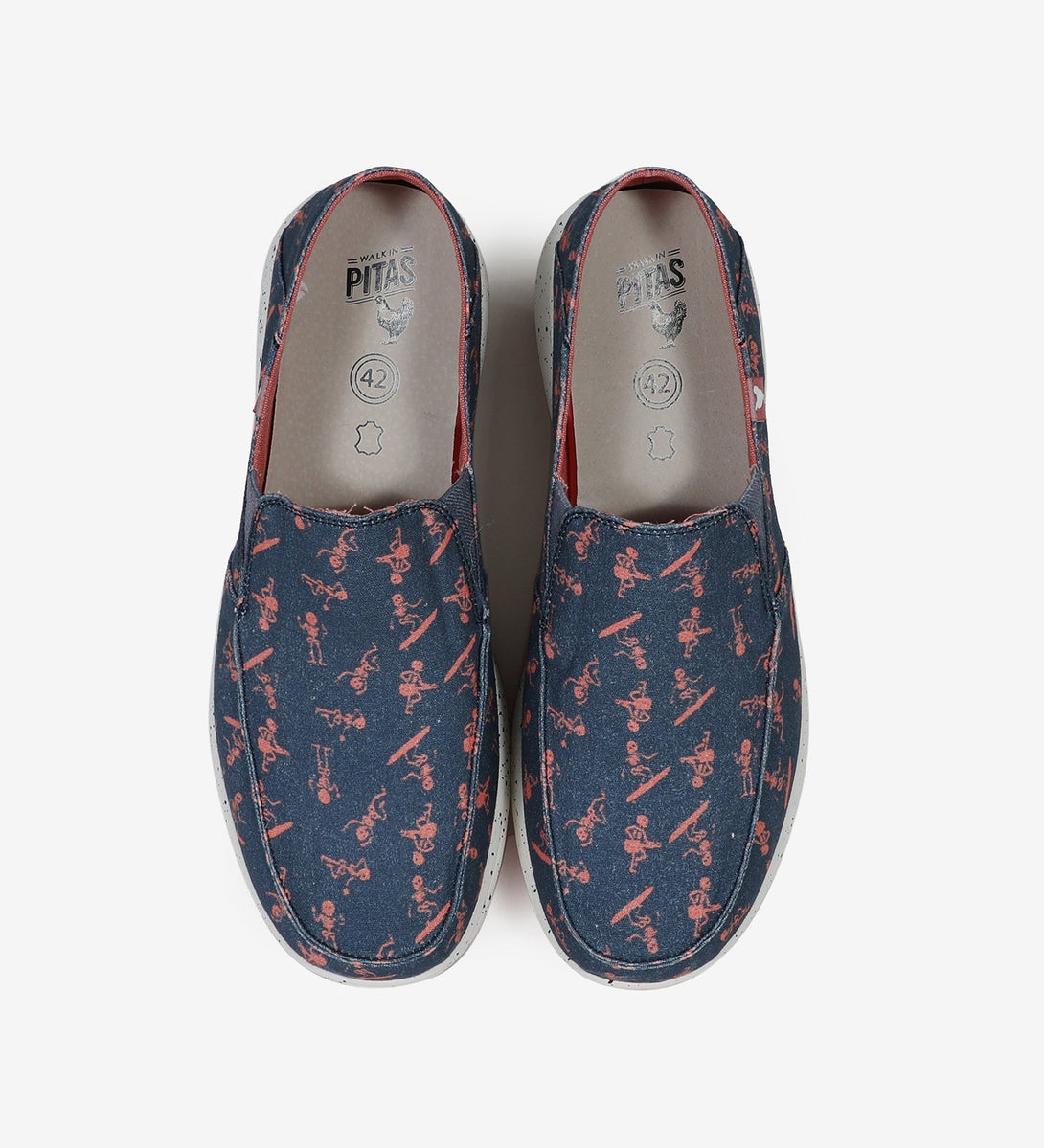 SLIP ON BONES AZUL CORAL-WalkinPitas